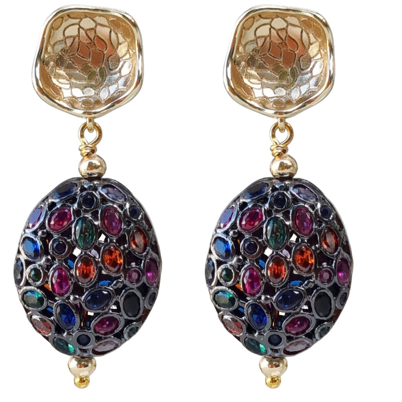 Meteor Shower Earrings Multi Colour