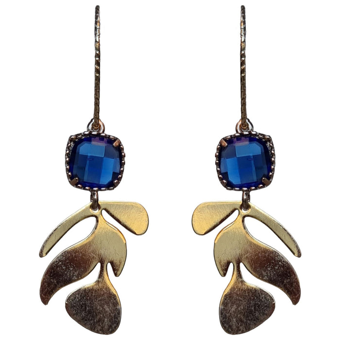 Leaf Quartz drop Earrings