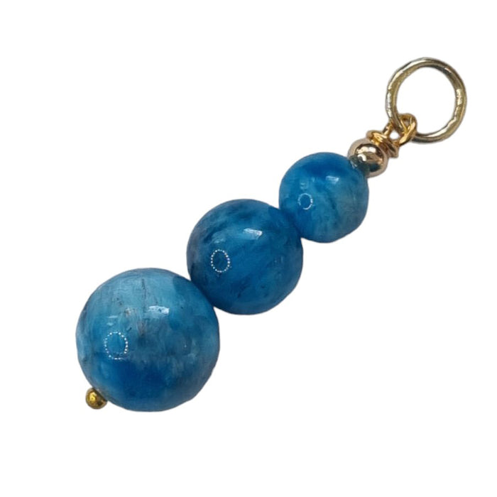 Blayr Three Stone Gemstone Pendant and Charms