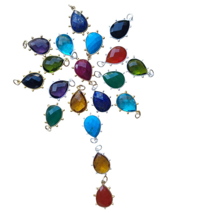 Tango Sterling Silver Gemstone Pendant and Charms