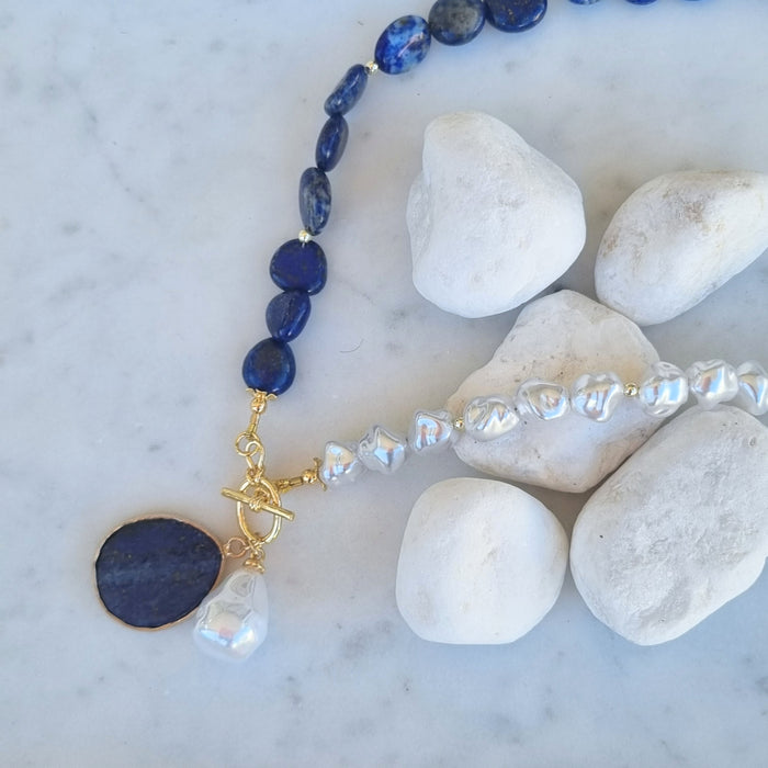 Maria Lapis Lazuli Pendant Necklace