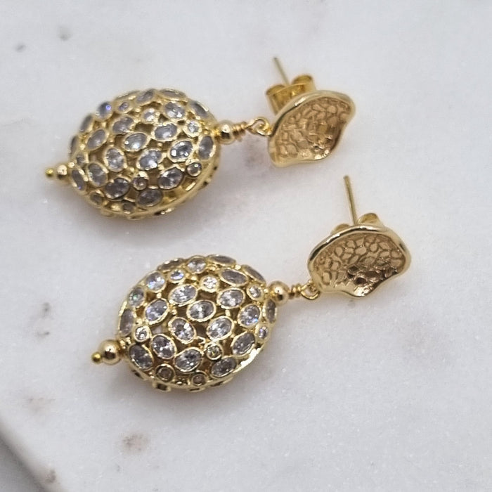 Meteor Shower Earrings Clear