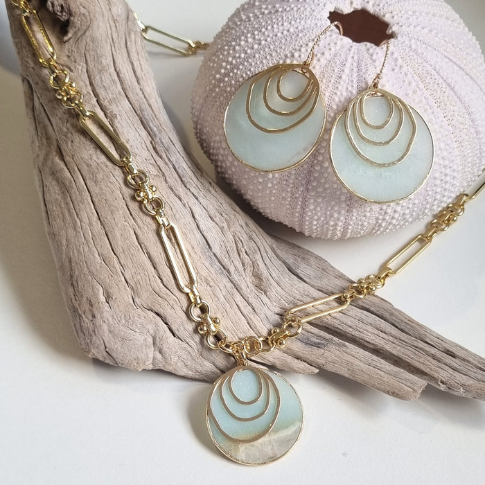 Aurora Amazonite pendant Earrings