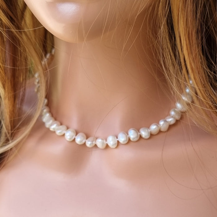 Tessa Sterling Silver Freshwater Pearl Necklace