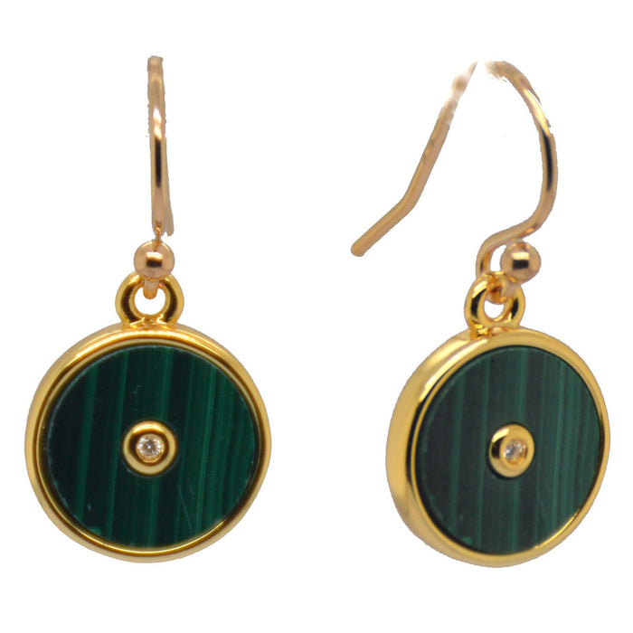 Celestial Malachite Earrings