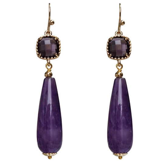 Jessi Amethyst Earrings