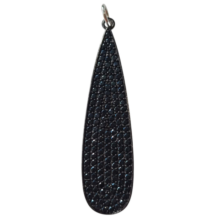 Sage Black Crystal Pendant and Charms