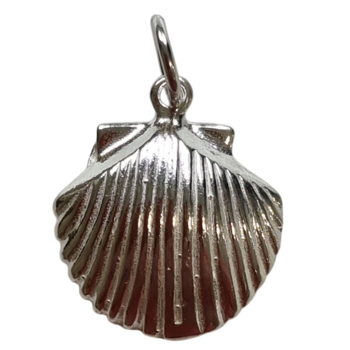 Sage Solid Sterling Silver Charms Sea Shell Cockle