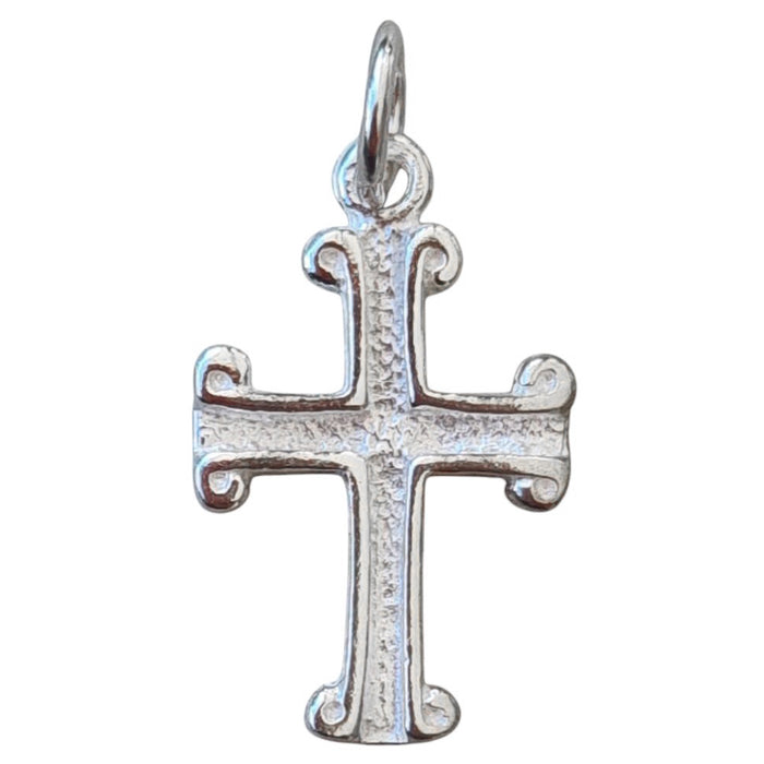 Sage Solid Sterling Silver Charms Cross