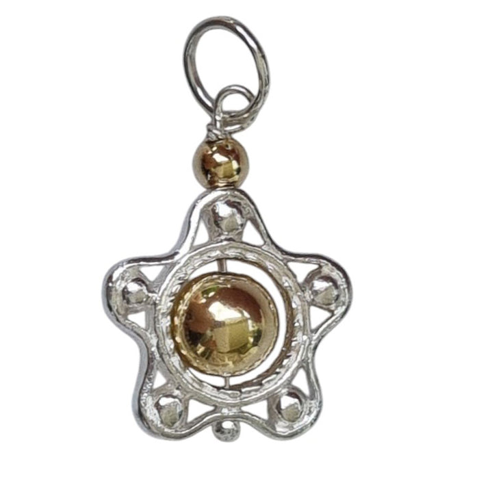 Sterling silver and Gold filled golden star charm