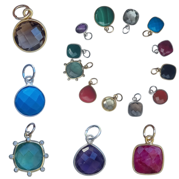 Sage Gemstone Necklace Charms