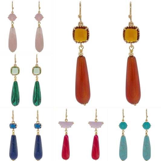 Jessi Gemstone Earrings