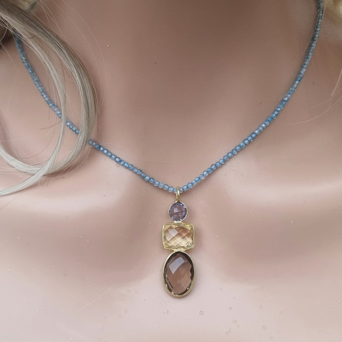 Candyland Charms Smokey Lemon Quartz Tanzanite Crystal Gemstone