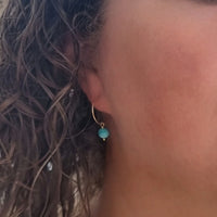 Faye 26 Gemstone Hoops Silver, Rose or Yellow Gold