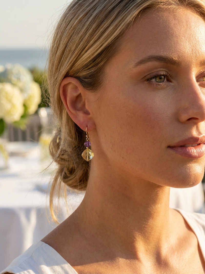 Bespoke fine gemstone earrings