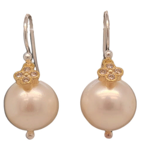 Atara Freshwater Pearl Earrings Sterling Silver or Gold Filled