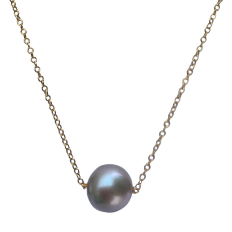 Willie Single 12-13mm Freshwater Pearl Choker Chain Necklace