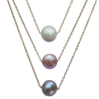 Single pearl necklace