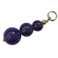 Sage Amethyst Pendant and Charms