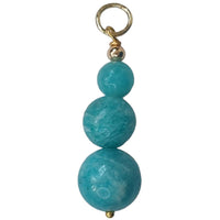 Sage Gemstone Pendants Charms Amazonite