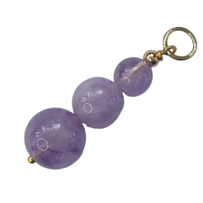 Sage Amethyst Pendant and Charms