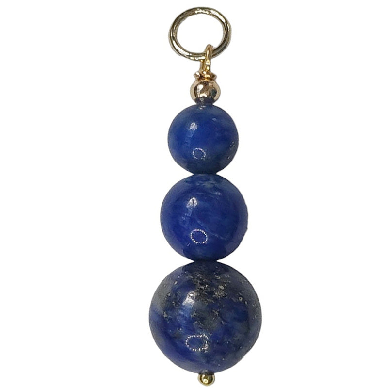 Sage Lapis Lazuli Pendant and Charms