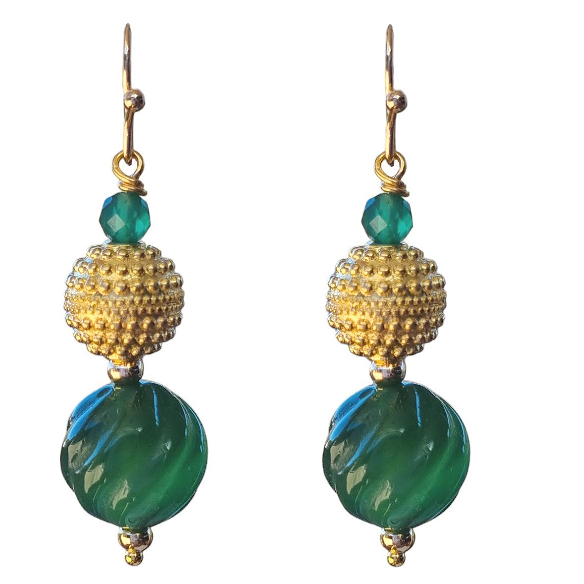 Eloise Green Onyx Earrings