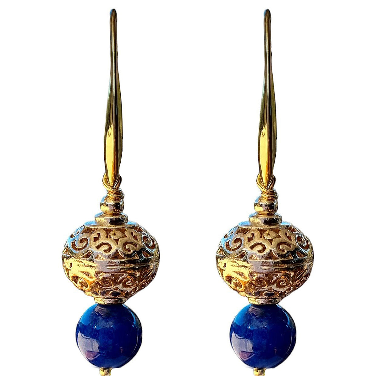 Lapis Lazuli Lantern Earrings