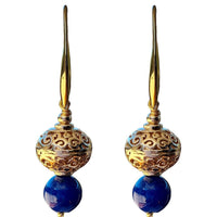 Lapis Lazuli Lantern Earrings