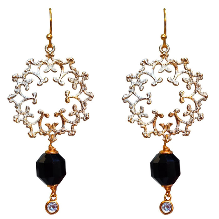 Monica Onyx Earrings