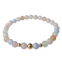 Valentina Stretch Gemstone Bracelet Sterling Silver or Gold filled