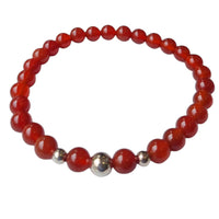 Valentine Carnelian Silver or Gold filled Bracelet