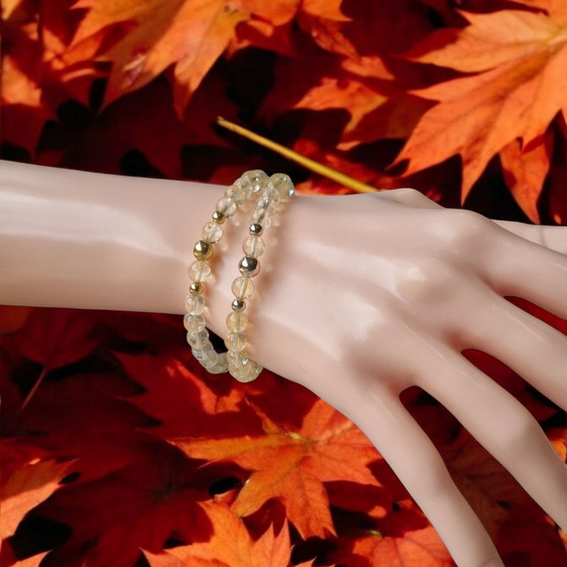 Valentine Citrine Silver or Gold filled Bracelet