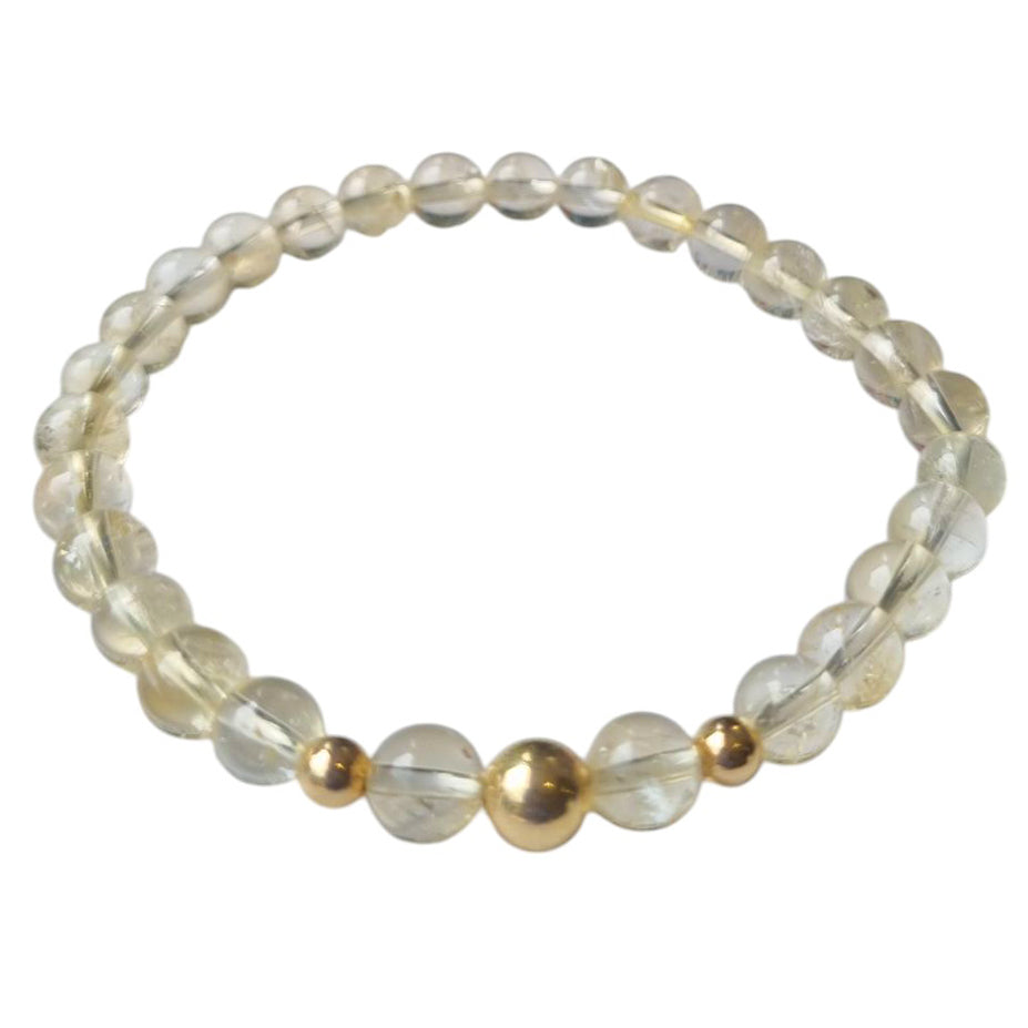 Valentina Stretch Gemstone Bracelet Sterling Silver or Gold filled