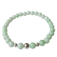 Valentine Green Moonstone Silver or Gold filled Bracelet