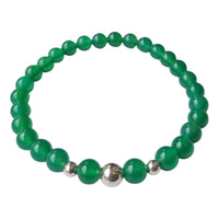 Valentine Green Onyx Silver or Gold filled Bracelet