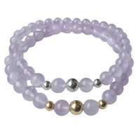 Valentine Lavender Amethyst Silver or Gold filled Bracelet