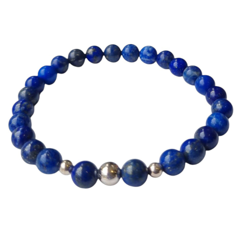 Valentine Lapis Lazuli Silver or Gold filled Bracelet