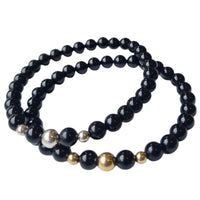 Valentine Onyx Silver or Gold filled Bracelet