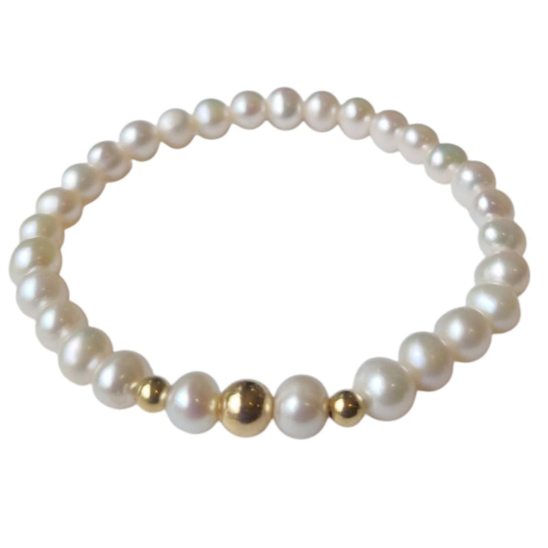 Valentine Freshwater Pearl Silver or Gold filled Bracelet