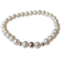 Valentine Freshwater Pearl Silver or Gold filled Bracelet