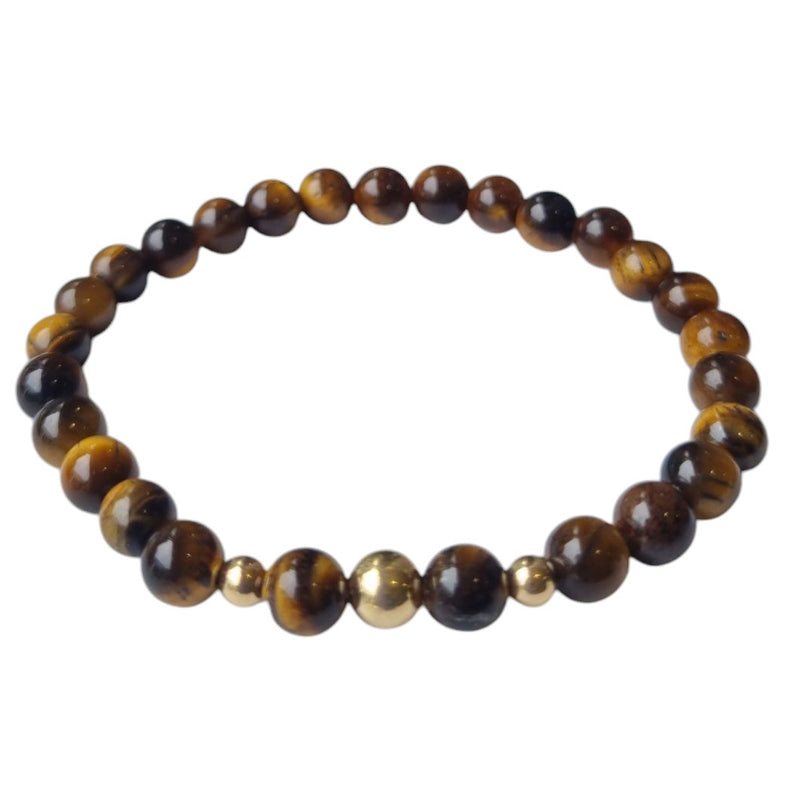 Valentine Tiger Eye Silver or Gold filled Bracelet