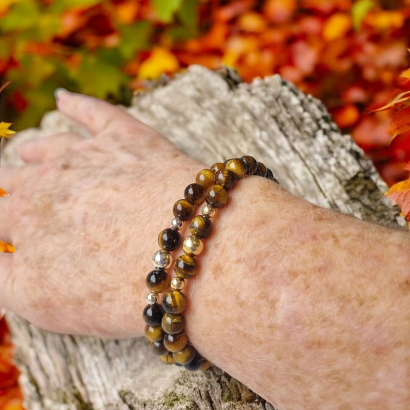 Valentine Tiger Eye Silver or Gold filled Bracelet