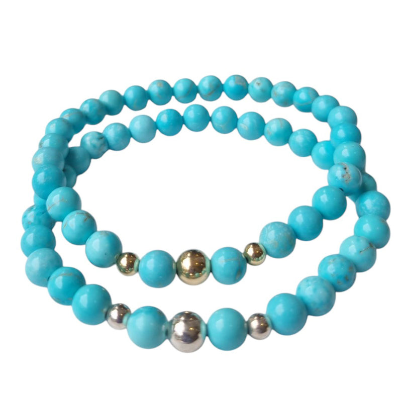 Valentine Turquoise Silver or Gold filled Bracelet