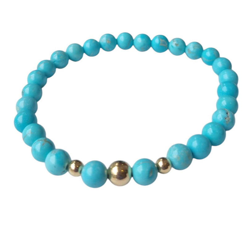 Valentine Turquoise Silver or Gold filled Bracelet