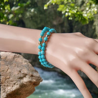 Valentine Turquoise Silver or Gold filled Bracelet