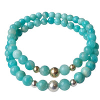 Valentine Amazonite Silver or Gold filled Bracelet