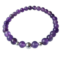 Valentine Amethyst Silver or Gold filled Bracelet