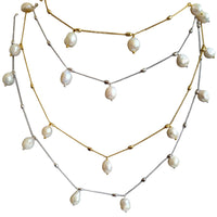 Lively station chain necklace with Pearls