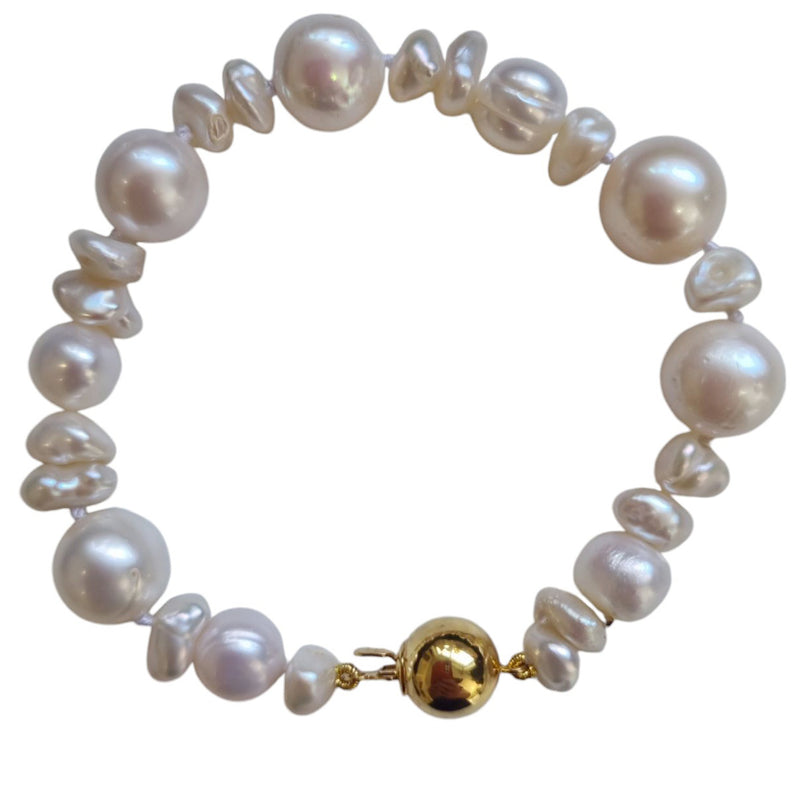 Savage Wild Pearl Bracelet Sterling Silver